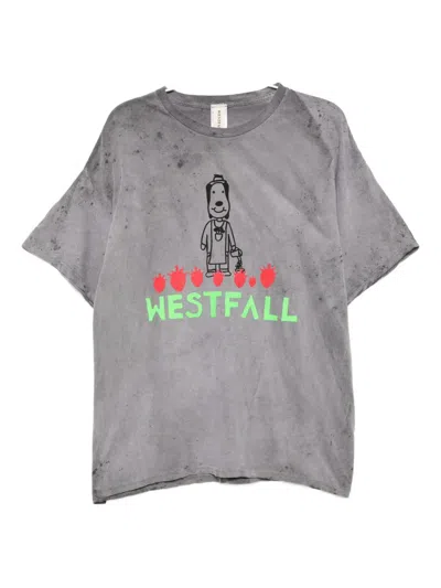 Westfall Graphic-print T-shirt In Gray