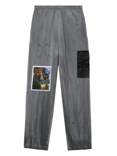Westfall Graphic-print Tapered Trousers In 灰色