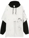 Westfall Layered Hoodie In Weiss