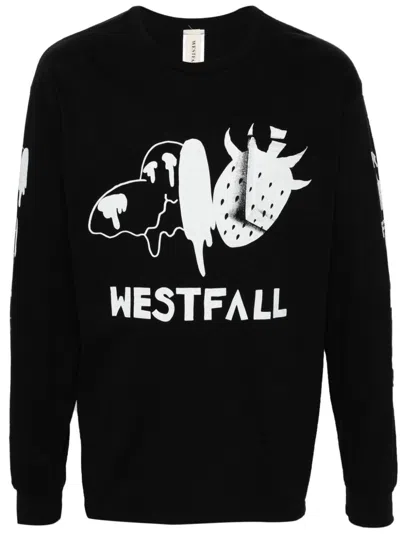 Westfall Logo-print T-shirt In Schwarz