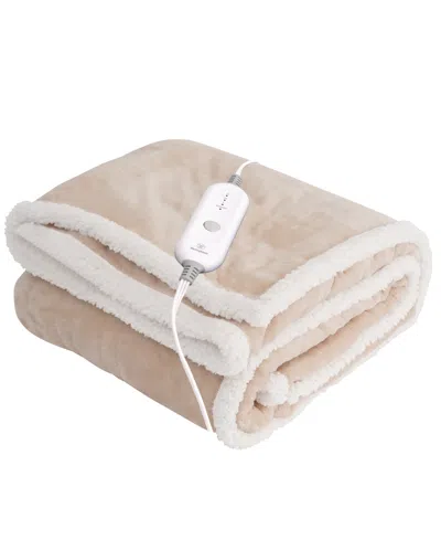 Westinghouse Electric Snuggle Blanket, 50" X 70" In Neutral