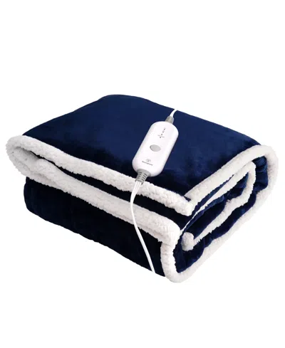 Westinghouse Electric Snuggle Blanket, 50" X 70" In Blue