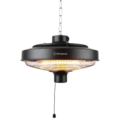 Westinghouse Infrared Electric Outdoor Heater - Hanging In Black