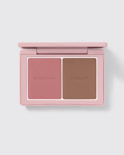 Westman Atelier Baby Cheeks + Face Trace Sculpting Powder Duo In Petal / Biscuit