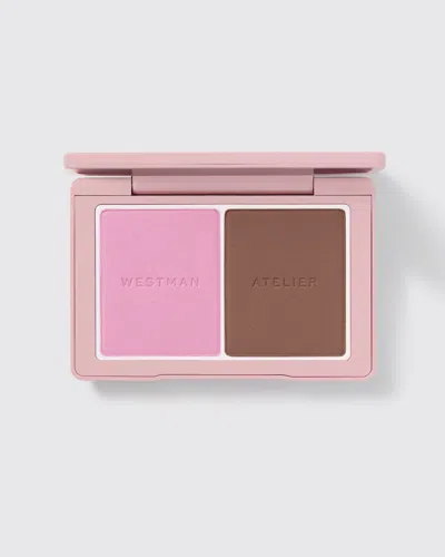 Westman Atelier Baby Cheeks + Face Trace Sculpting Powder Duo In Tulle / Truffle