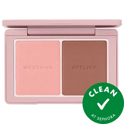 WESTMAN ATELIER BABY CHEEKS POWDER BLUSH DUO MIMI & COQUETTE 0.17 OZ / 4.8 G