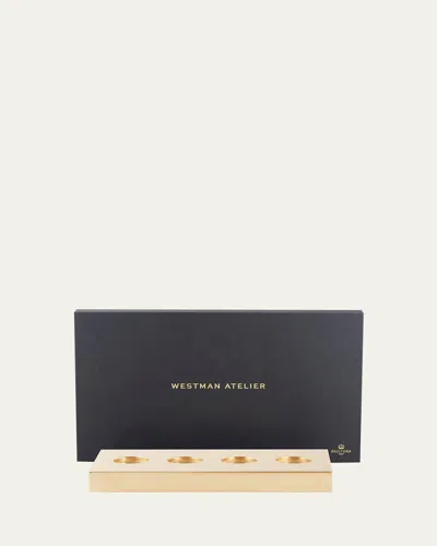 Westman Atelier Guld Baggen Makeup Organizer Tray - Brass