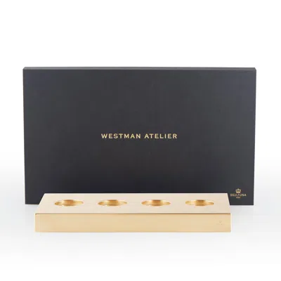 Westman Atelier Guldbaggen Makeup Tray,  X Skultuna In Brass Tray