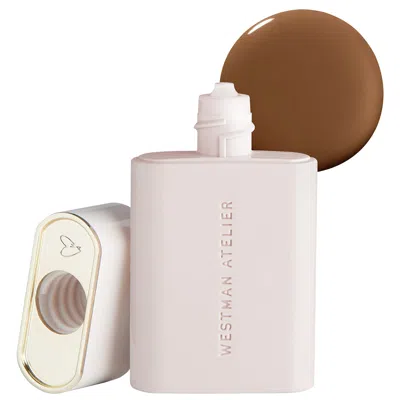 Westman Atelier Light Coverage, Lightweight Liquid Foundation For Dark Skin In Deep Caramel/neutral Undertone/deep