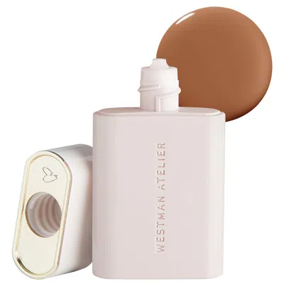 Westman Atelier Light Coverage, Lightweight Liquid Foundation For Tan Skin In Warm Toffee/golden Undertone/deep