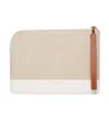 Westman Atelier Makeup Pouch: The Midi, Makeup Bag In Linen/creame