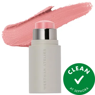 Westman Atelier Mini Petite Baby Cheeks Lip + Cheek Cream Blush Stick Coquette 0.09 Oz/2.5 G