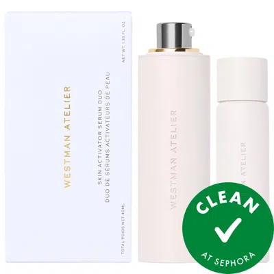 Westman Atelier Skin Activator Serum Duo With Hyaluronic Acid + Niacinamide 1.353 oz / 40 ml