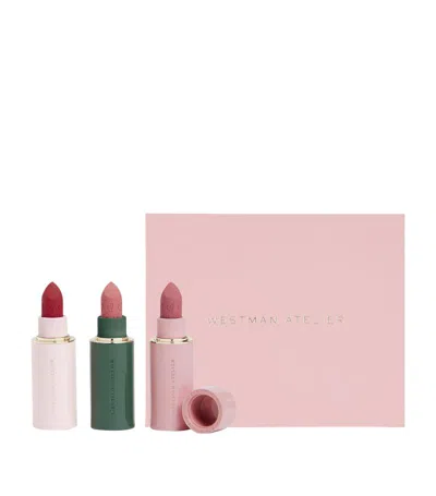 Westman Atelier Lip Suede Matte Lipstick Trio In No Color