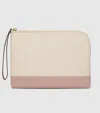 Westman Atelier The Makeup Pouch - Herringbone And Mauve In Herringbone And Mauve