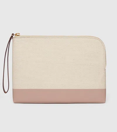 Westman Atelier The Makeup Pouch - Herringbone And Mauve