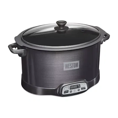 Weston 2-in-1 Indoor Smoker And Slow Cooker In Black