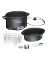 Weston 2-in-1 Indoor Smoker And Slow Cooker In Black