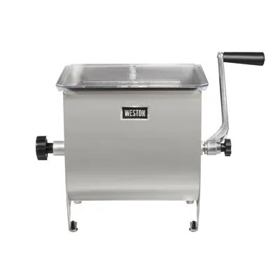 Weston 20lb Stainless Steel Manual Meat And Sausage Mixer In Silver