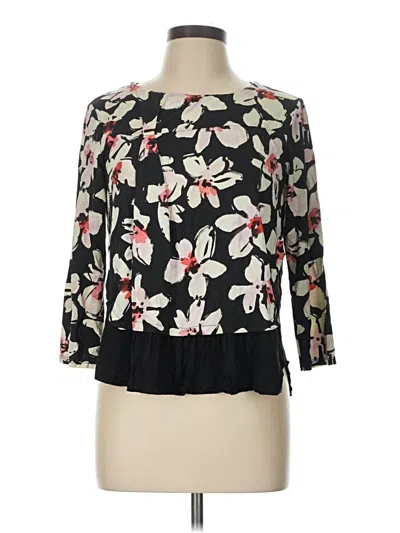 Pre-owned Weston 3/4 Sleeve Blouse In Black