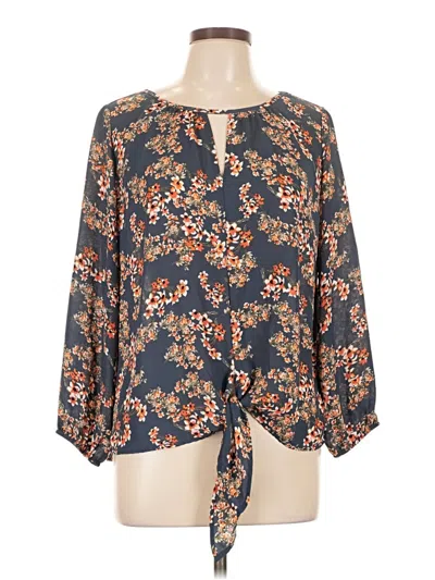 Pre-owned Weston 3/4 Sleeve Blouse In Blue