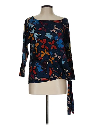 Pre-owned Weston 3/4 Sleeve Blouse In Blue