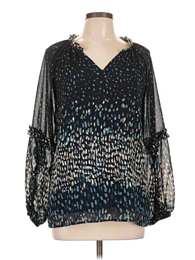 Pre-owned Weston 3/4 Sleeve Blouse In Blue