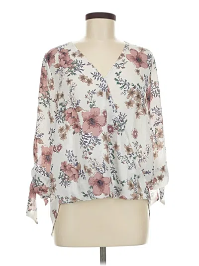 Pre-owned Weston 3/4 Sleeve Blouse In Ivory