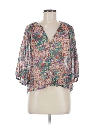 Pre-owned Weston 3/4 Sleeve Blouse In Pink