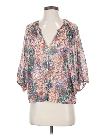 Pre-owned Weston 3/4 Sleeve Blouse In Purple