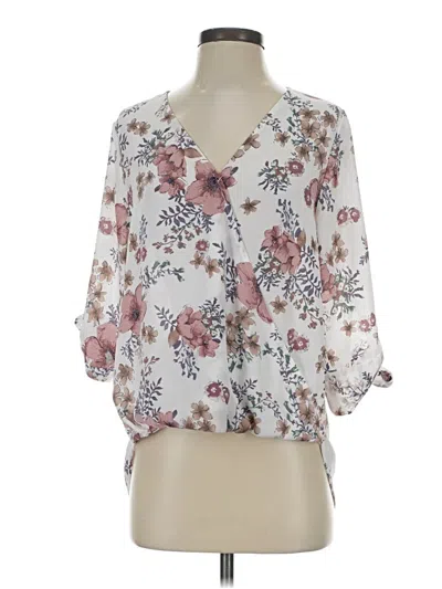 Pre-owned Weston 3/4 Sleeve Blouse In White