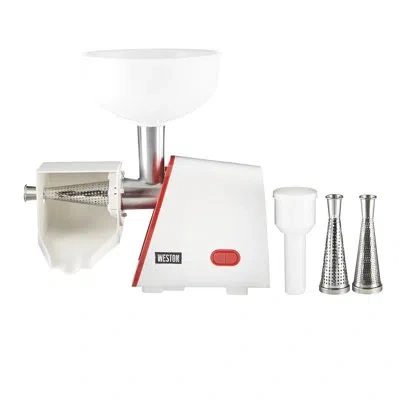 Weston Deluxe Electric Tomato Strainer, Food Mill, Sauce Maker With Large 4-quart Hopper