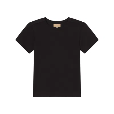 Weston Jon Boucher Men's Black Adonis Slim Modal Crew Neck Tee - Obsidian