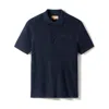 Weston Jon Boucher Men's Blue Alastair Slim Fit Knit Polo - Midnight In Blue