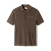 Weston Jon Boucher Men's Brown Alastair Slim Fit Knit Polo - Driftwood In Brown