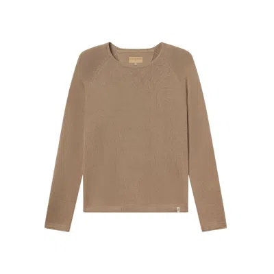 Weston Jon Boucher Men's Brown Lightweight Slim Fit Sweater - Taupe