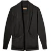 Weston Jon Boucher Men's Grey Hemingway Lightweight Slim Fit Cardigan - Graphite In Grey
