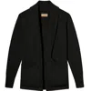 Weston Jon Boucher Men's Grey Hemingway Lightweight Slim Fit Cardigan - Graphite In Black