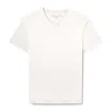 Weston Jon Boucher Men's White Isla V Neck Slub Slim Fit Supima Tee - Ivory In White