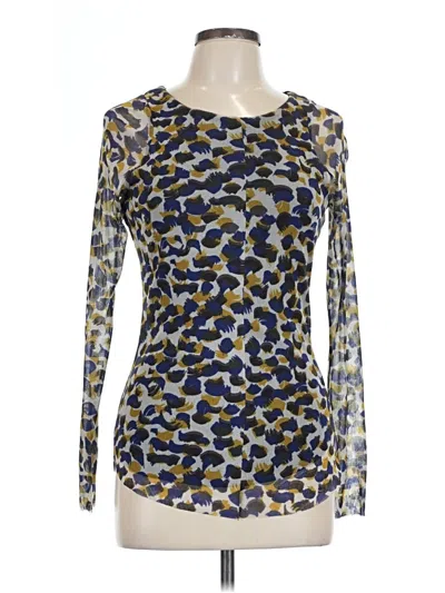 Pre-owned Weston Long Sleeve Blouse In Gold