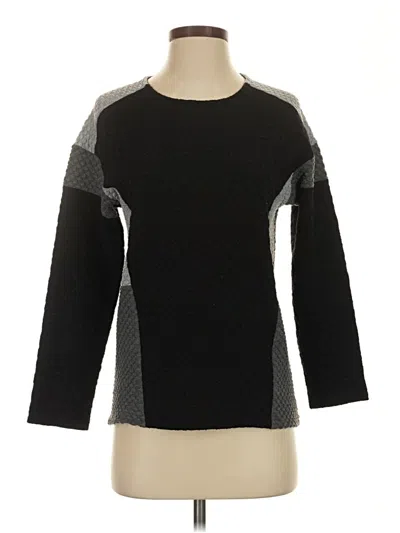 Pre-owned Weston Long Sleeve Top Black Crew Neck Tops