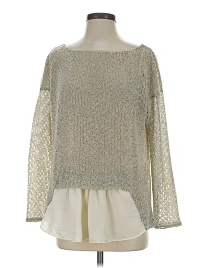 Pre-owned Weston Pullover Sweater In Silver