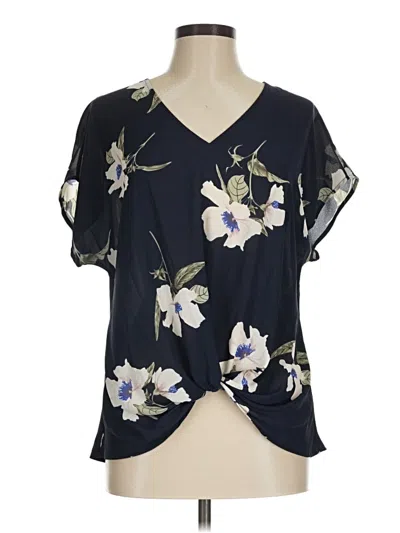 Pre-owned Weston Short Sleeve Blouse In Blue