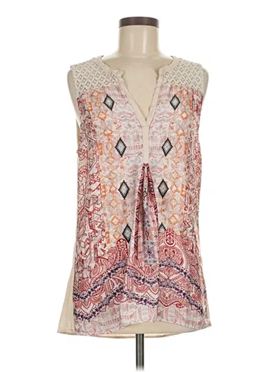 Pre-owned Weston Sleeveless Blouse In White