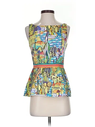 Pre-owned Weston Sleeveless Blouse In Yellow