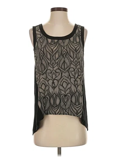 Pre-owned Weston Sleeveless Silk Top Black Scoop Neck Tops