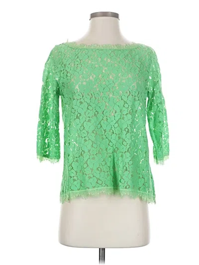Pre-owned Weston Wear 3/4 Sleeve Blouse In Green