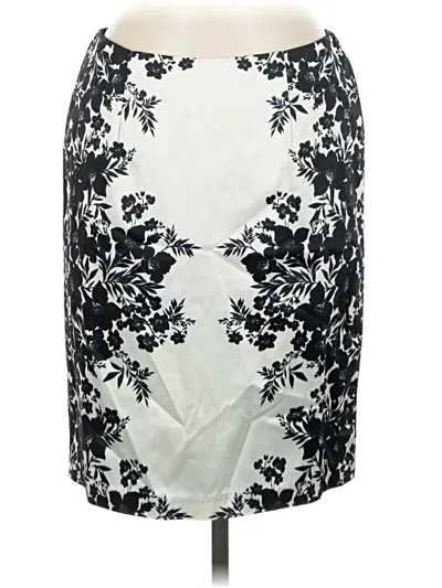 Pre-owned Weston Wear Formal Skirt In White