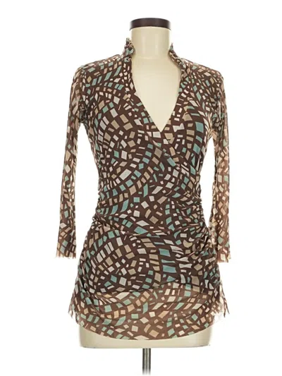 Pre-owned Weston Wear Kimono In Brown