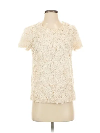 Pre-owned Weston Wear Short Sleeve Blouse In White
